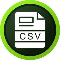 CSV Creative Icon Design vector