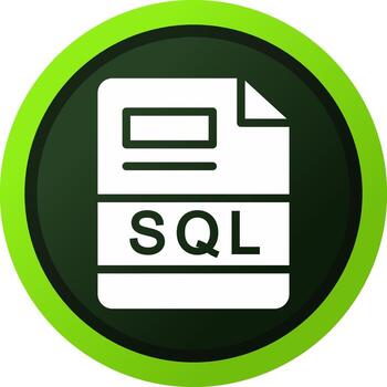 SQL Creative Icon Design vector