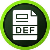 DEF Creative Icon Design vector