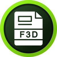 F3D Creative Icon Design vector