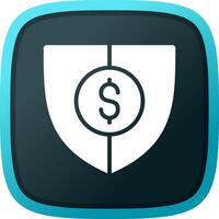 Shield Money Creative Icon Design vector