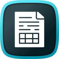 Spreadsheet Creative Icon Design vector