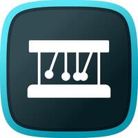 Newton Cradle Creative Icon Design vector