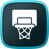 Basketball Hoop Creative Icon Design vector