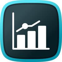 Growth Chart Creative Icon Design vector