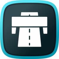 glyph Gradient Corner Design vector