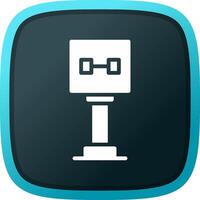 glyph Gradient Corner Design vector