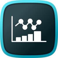 Bar Chart Creative Icon Design vector