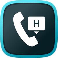 Emergency Call Creative Icon Design vector