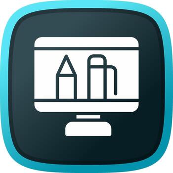 Computer Creative Icon Design vector