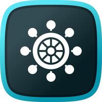 Rudder Creative Icon Design vector