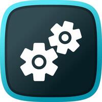 Cogwheels Creative Icon Design vector