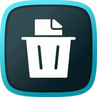 Paper Bin Creative Icon Design vector