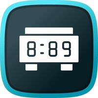 Digital Clock Creative Icon Design vector