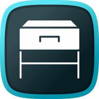 Bedside Table Creative Icon Design vector