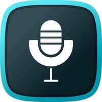 Microphone Creative Icon Design vector