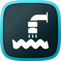 Waste Water Creative Icon Design vector