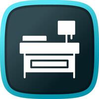 Bedside Table Creative Icon Design vector