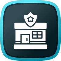 Police Station Creative Icon Design vector