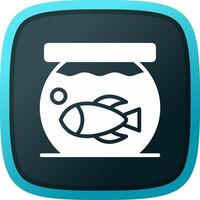 Fish Bowl Creative Icon Design vector