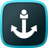 Anchor Creative Icon Design vector