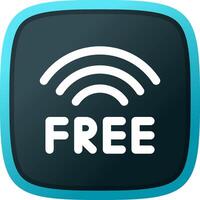 Free Wifi Creative Icon Design vector