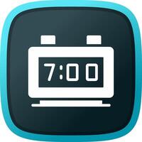 Digital Clock Creative Icon Design vector