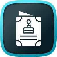 Birthday Card Creative Icon Design vector