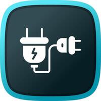 Extension Cord Creative Icon Design vector