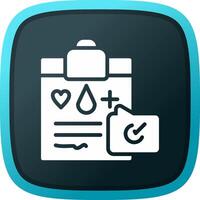 Medical Record Creative Icon Design vector