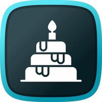 Wedding Cake Creative Icon Design vector