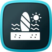 Paddle Surf Creative Icon Design vector