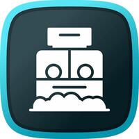 Ticket Box Creative Icon Design vector