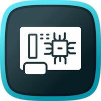 Circuit Board Creative Icon Design vector