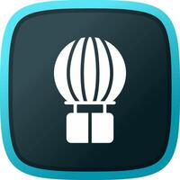 Hot Air Balloon Creative Icon Design vector