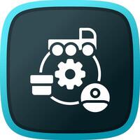 Supply Chain Creative Icon Design vector