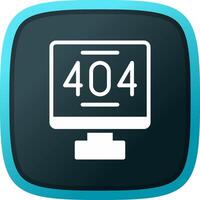 Error 404 Creative Icon Design vector