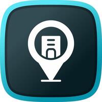 Location Pin Creative Icon Design vector