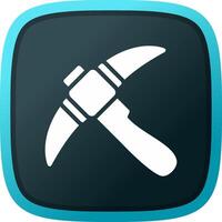 Pickaxe Creative Icon Design vector