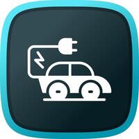 Electric Car Creative Icon Design vector