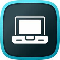 glyph Gradient Corner Design vector