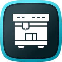 3D Printing Creative Icon Design vector