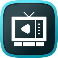 Watching TV Creative Icon Design vector