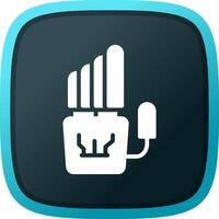 Robot Hand Creative Icon Design vector