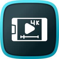 Video Streaming Creative Icon Design vector