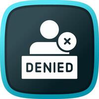 Denied Creative Icon Design vector