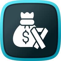 Money Bag Creative Icon Design vector