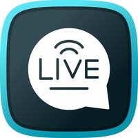 Live Chat Creative Icon Design vector