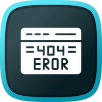 404 Error Creative Icon Design vector