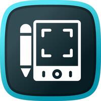 Pen Tablet Creative Icon Design vector